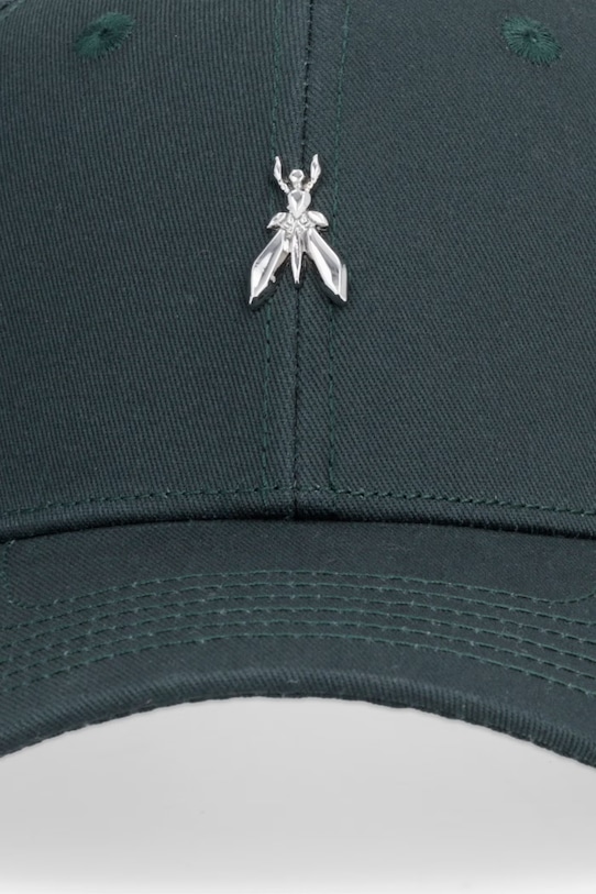 Patrizia Pepe czapka z daszkiem bawełniana 8F0109.AB01 zielony SS26