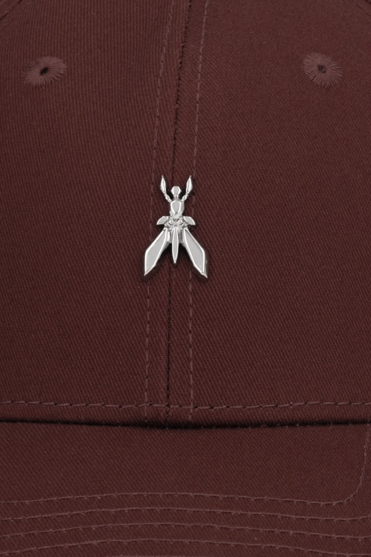 Patrizia Pepe czapka z daszkiem bawełniana 8F0109.AB01 brązowy SS26