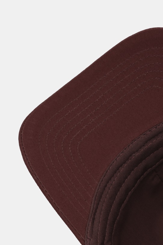 Patrizia Pepe czapka z daszkiem bawełniana brązowy 8F0109.AB01