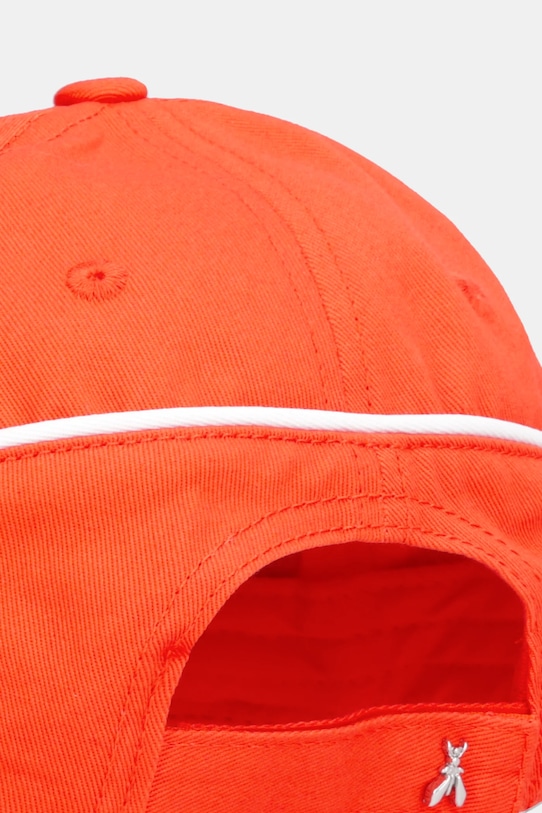 Akcesoria Patrizia Pepe czapka z daszkiem bawełniana 8F0111.AB01 pomarańczowy