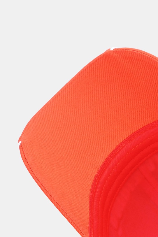 Patrizia Pepe czapka z daszkiem bawełniana pomarańczowy 8F0111.AB01