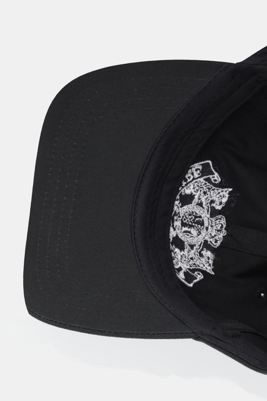 Juicy Couture czapka z daszkiem bawełniana Dog Crest czarny JCAWH126702