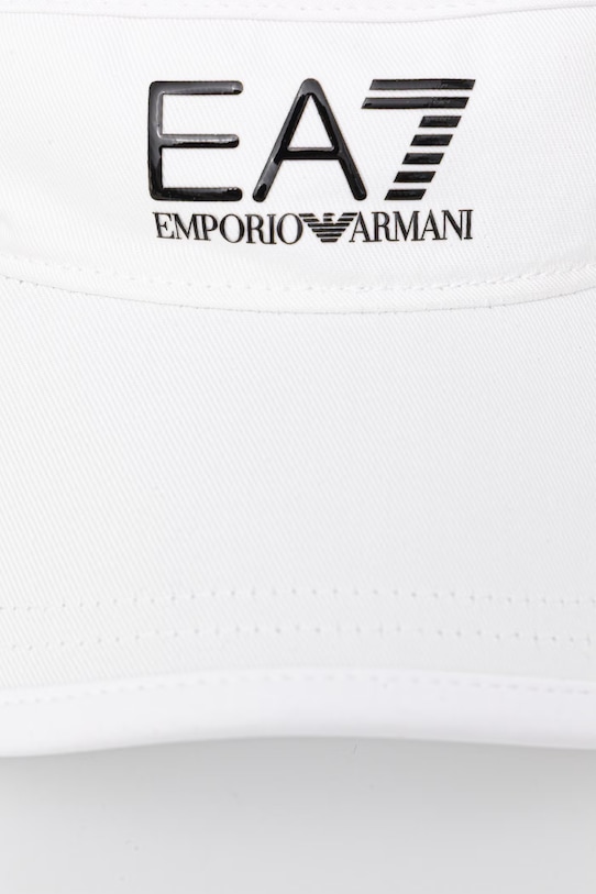 Akcesoria EA7 Emporio Armani daszek bawełniany AF13034.7W000797 biały