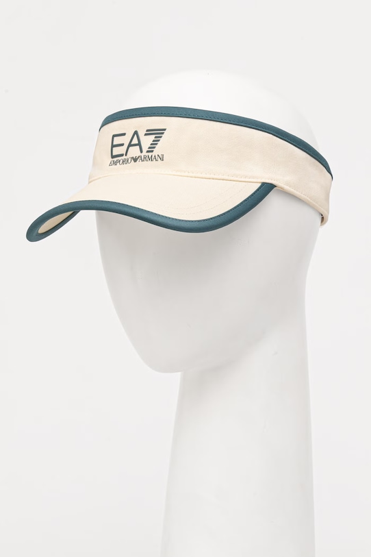 EA7 Emporio Armani daszek bawełniany AF13034.7W000797 beżowy SS26