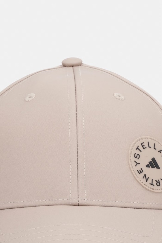 adidas by Stella McCartney czapka z daszkiem KC4222 brązowy SS26