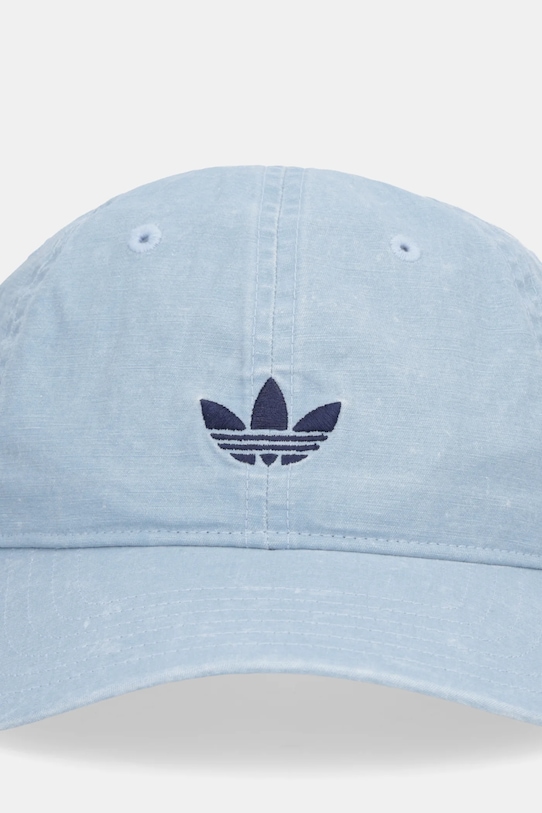 adidas Originals czapka z daszkiem bawełniana KE0855 niebieski SS26