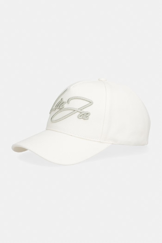 Liu Jo czapka z daszkiem bawełniana aplikacja beżowy 2A6028.T0300