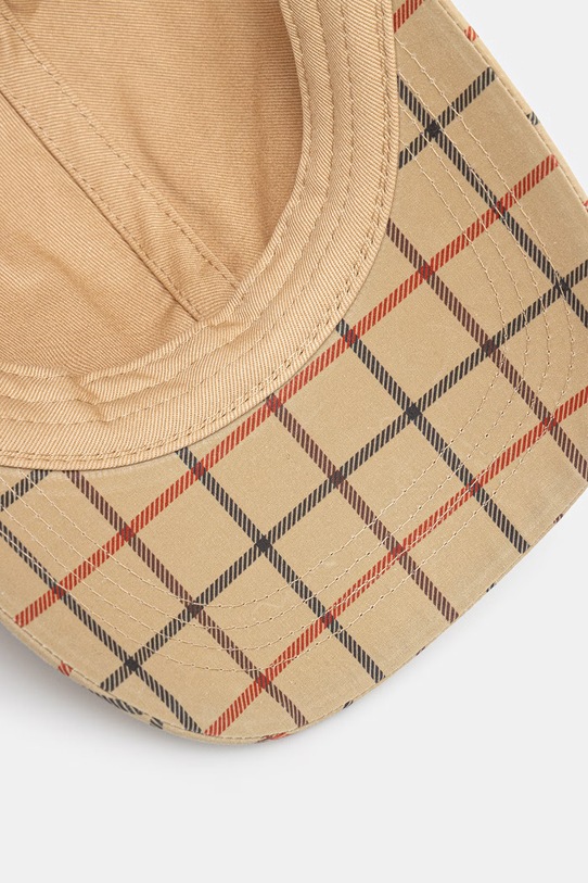 Barbour czapka bejsbolówka damska bawełniana Mackworth beżowy LHA0618