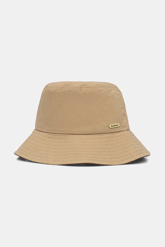 Barbour bucket hat damskie bawełniane Asker beżowy LHA0620
