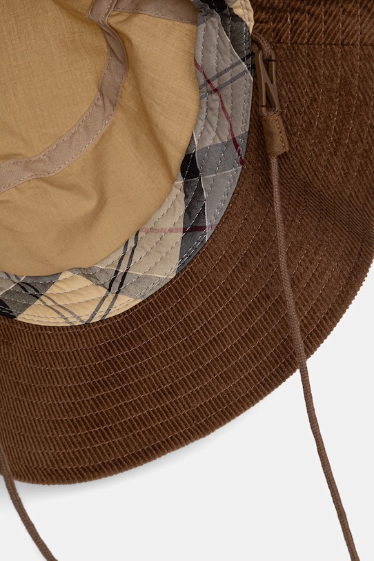 Barbour bucket hat damskie bawełniane Asker beżowy LHA0620
