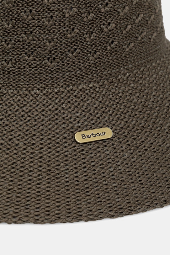 Akcesoria Barbour kapelusz z szerokim rondem damski Zaria LHA0632 zielony