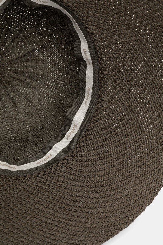 Barbour kapelusz z szerokim rondem damski Zaria zielony LHA0632