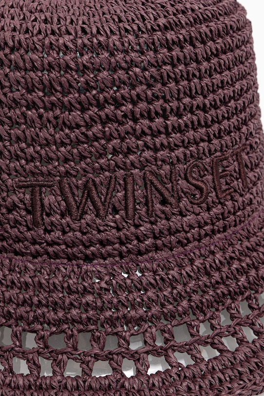 Akcesoria Twinset kapelusz 261LB4ANN bordowy