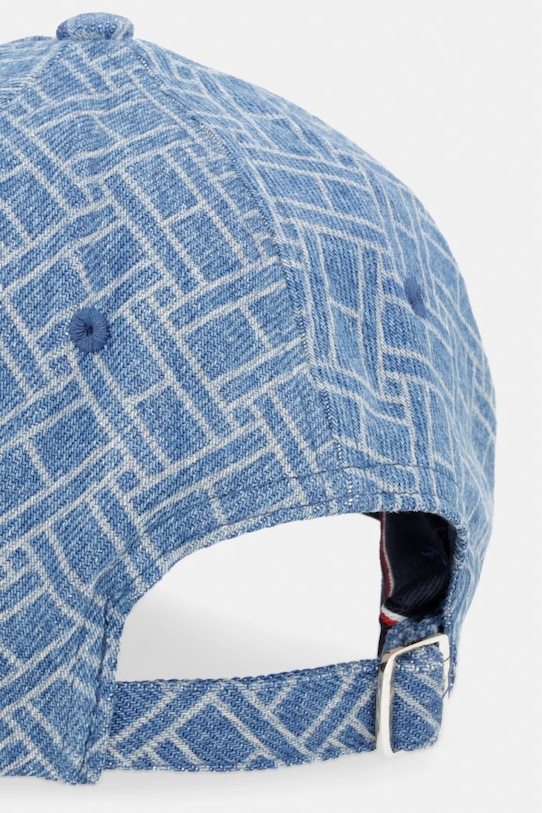 Akcesoria Tommy Hilfiger czapka z daszkiem damska bawełniana AW0AW18577 niebieski