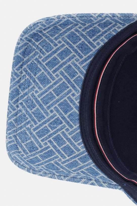 Tommy Hilfiger czapka z daszkiem damska bawełniana niebieski AW0AW18577