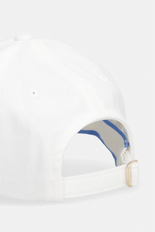 Dodaci Tommy Hilfiger kapa sa šiltom pamučna SUMMER AW0AW18338 bijela