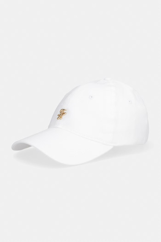 Tommy Hilfiger čiapka so šiltom dámska ľanová SUMMER béžová AW0AW18345