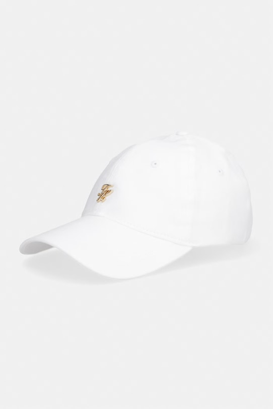 Tommy Hilfiger čiapka so šiltom dámska ľanová SUMMER béžová AW0AW18345