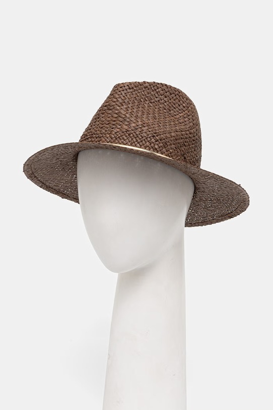 Luisa Spagnoli kapelusz damski Rame 543294 brązowy SS26