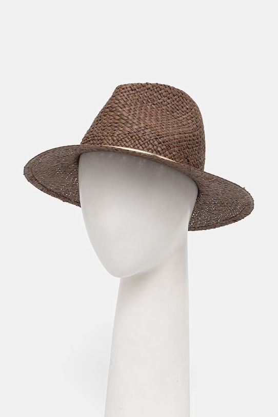 Luisa Spagnoli kapelusz damski Rame 543294 brązowy SS26
