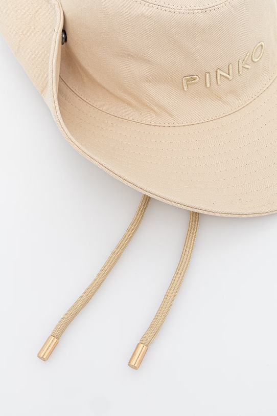 Pinko klobúk so širokým okrajom dámsky bavlnený 106751.A38M béžová