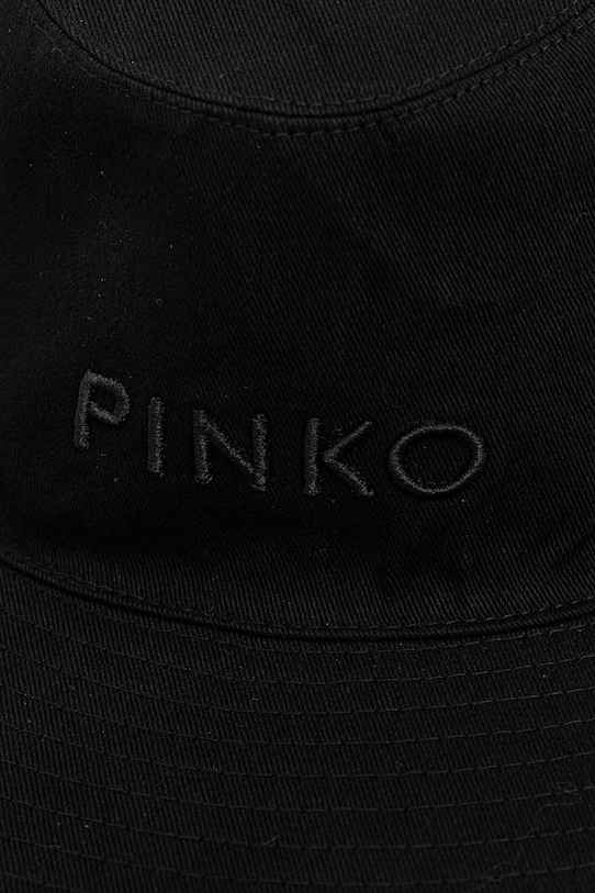 Dodatki Pinko klobuk s širokim robom ženski bombažni 106751.A38M črna