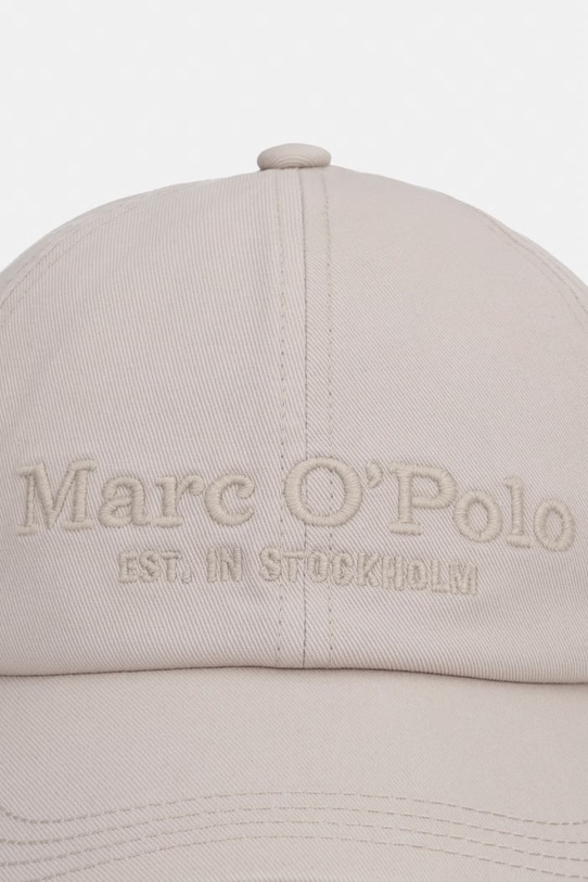 Marc O'Polo czapka z daszkiem damska bawełniana 5000013257 beżowy SS26