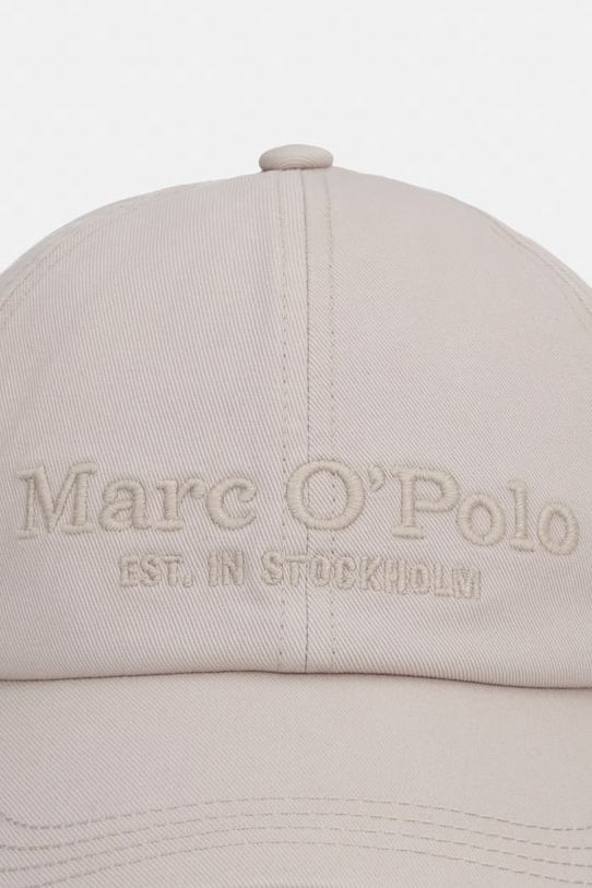 Marc O'Polo czapka z daszkiem damska bawełniana 5000013257 beżowy SS26