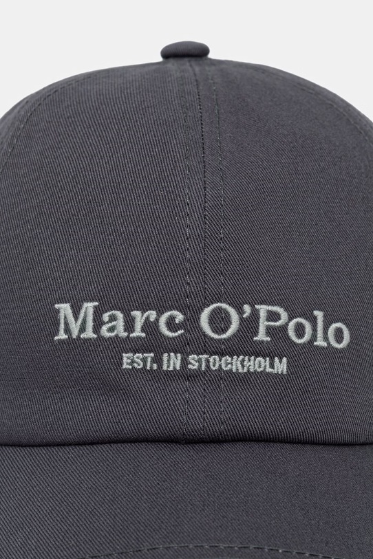 Marc O'Polo czapka z daszkiem damska bawełniana 5000013258 szary SS26