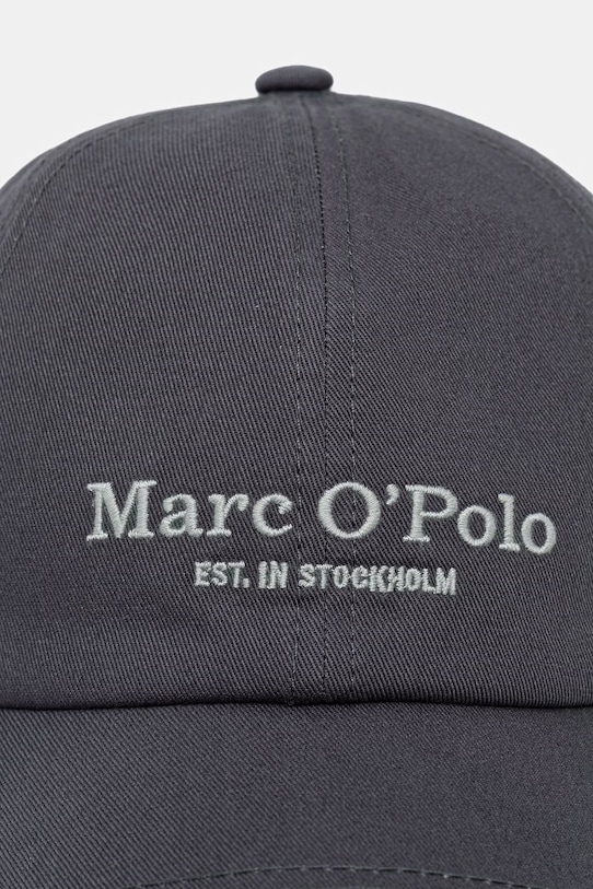 Marc O'Polo czapka z daszkiem damska bawełniana 5000013258 szary SS26