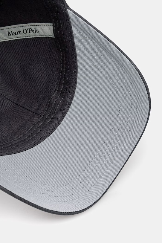 Marc O'Polo czapka z daszkiem damska bawełniana szary 5000013258