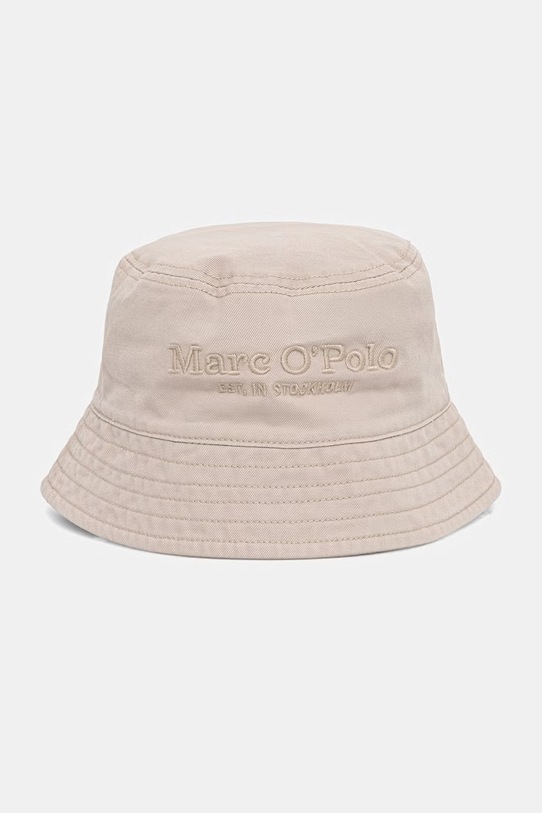 Marc O'Polo bucket hat damski bawełniany beżowy 5000013259