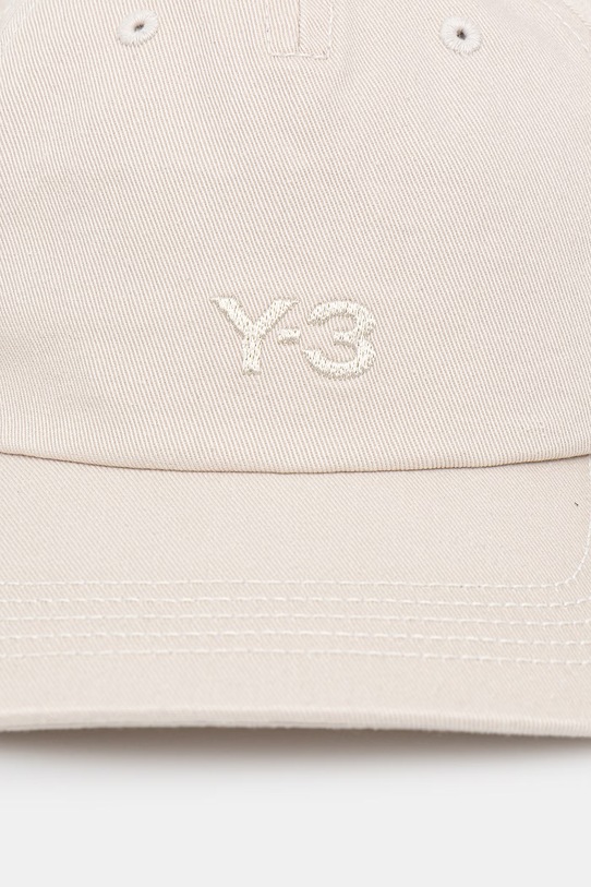 Y-3 czapka z daszkiem bawełniana DAD CAP KT3213 beżowy SS26