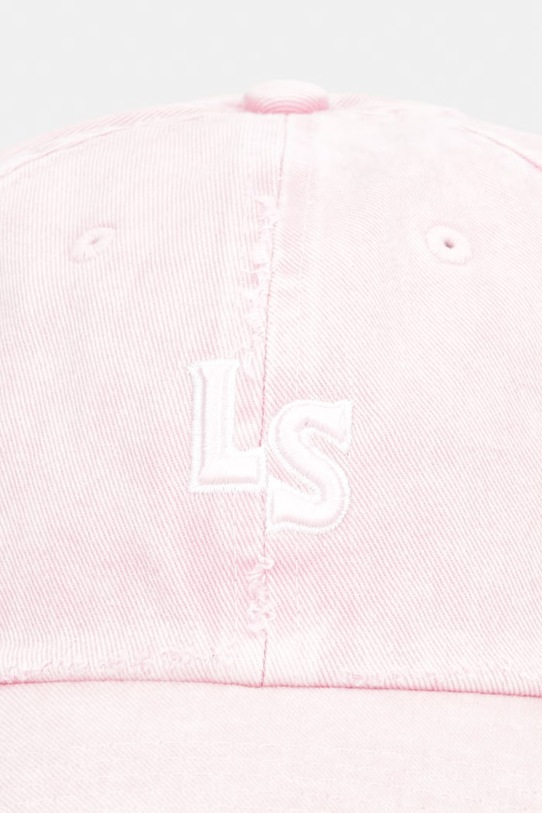 Levi's czapka z daszkiem bawełniana LS MONOGRAM W 004BY różowy SS26