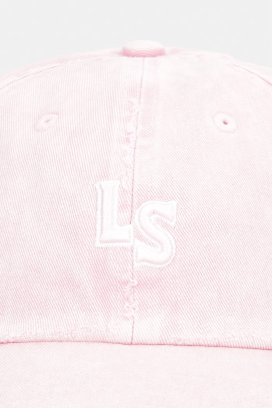 Levi's czapka z daszkiem bawełniana LS MONOGRAM W 004BY różowy SS26