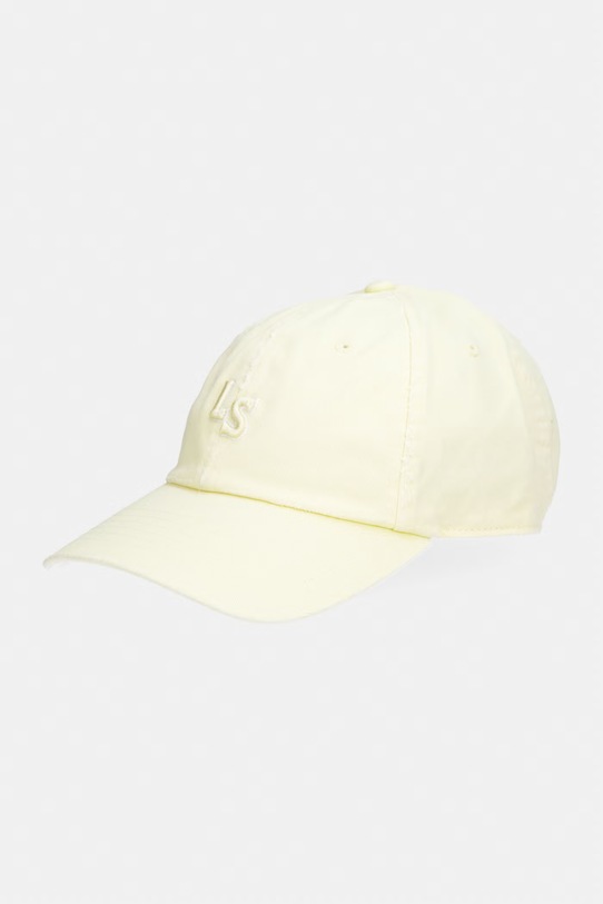 Levi's czapka z daszkiem bawełniana LS MONOGRAM W bawełna żółty 004BY