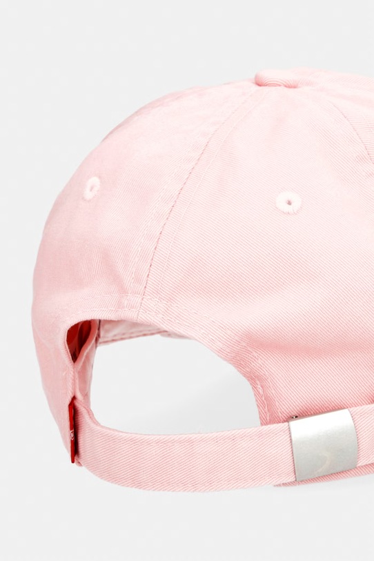Akcesoria Levi's czapka z daszkiem bawełniana MINI GRAPHIC 005FZ różowy