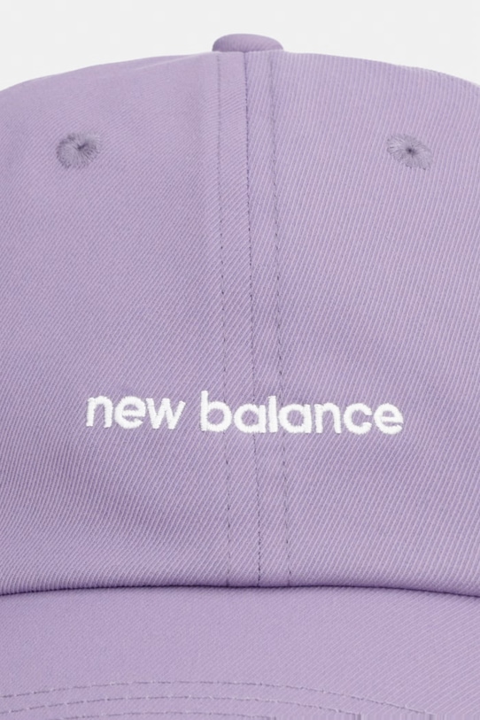 New Balance καπέλο με γείσο γυναικείο βαμβακερό LAH51010AA5 μωβ SS26