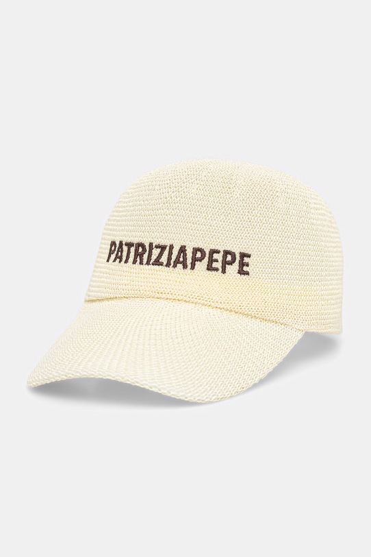 Patrizia Pepe czapka z daszkiem damska beżowy 2F0142.V014