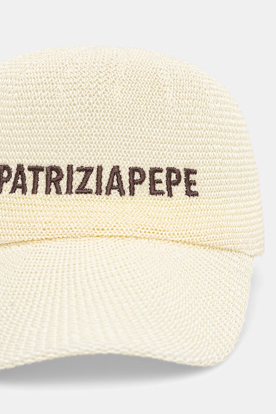 Patrizia Pepe czapka z daszkiem damska 2F0142.V014 beżowy SS26