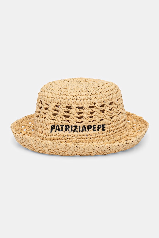 Patrizia Pepe kapelusz słomkowy damski beżowy 2F0143.V014