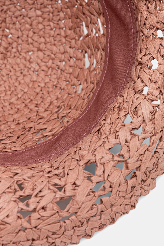 Patrizia Pepe kapelusz słomkowy damski różowy 2F0143.V014