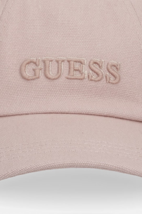 Guess czapka z daszkiem damska bawełniana GABARDINE AW5512.COT01 różowy SS26