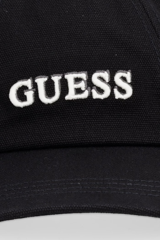 Guess Καπέλο με γείσο γυναικείο βαμβάκι GABARDINE AW5512.COT01 μαύρο SS26