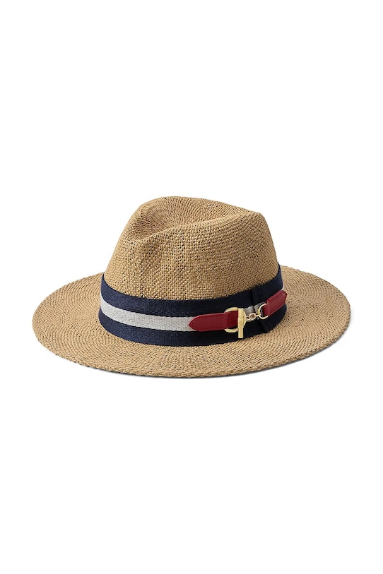 Lauren Ralph Lauren kapelusz słomkowy damski brązowy 454P14393