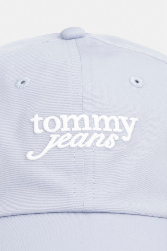 Tommy Jeans czapka z daszkiem damska bawełniana AW0AW18358 niebieski SS26