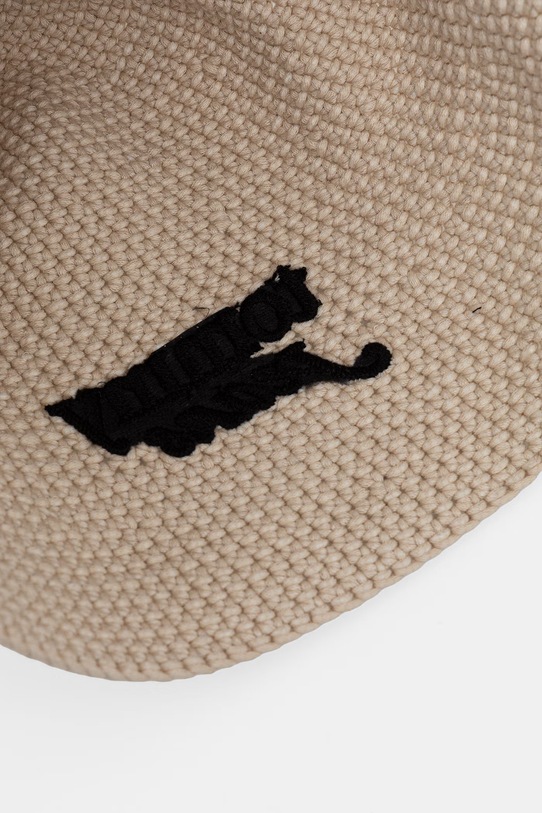 Tommy Jeans bucket klobuk ženski pleten bež AW0AW18359