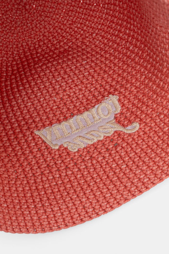 Tommy Jeans kapelusz bucket damski pleciony różowy AW0AW18359