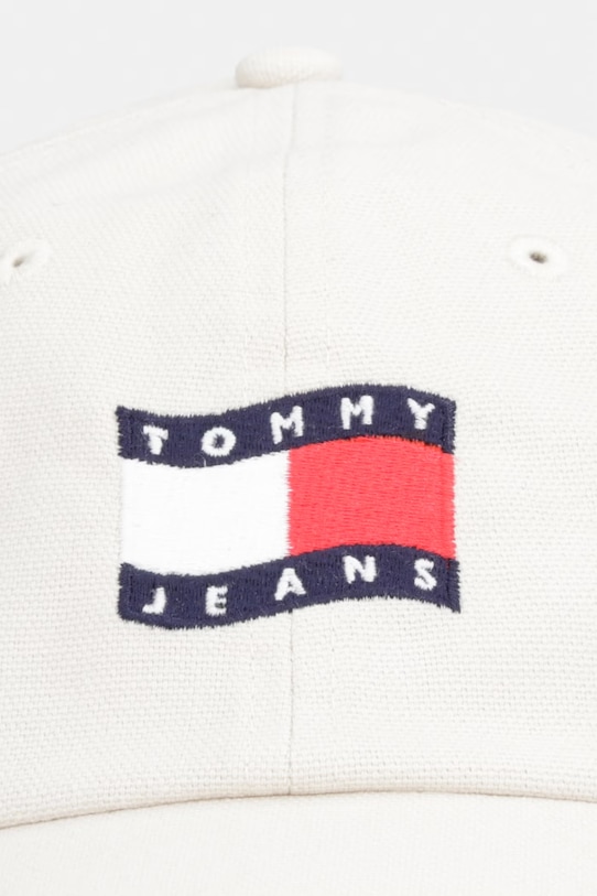 Tommy Jeans čiapka so šiltom dámska bavlnená AW0AW18360 béžová SS26
