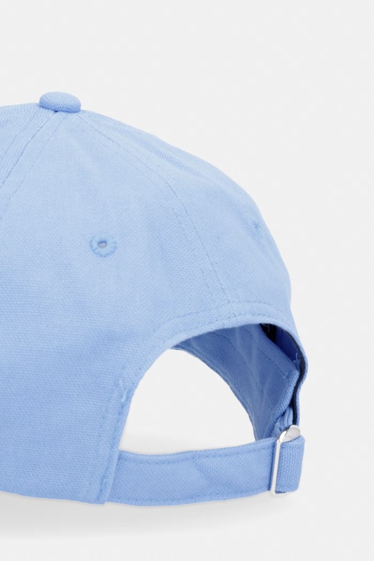 Akcesoria Tommy Jeans czapka z daszkiem damska bawełniana AW0AW18360 niebieski